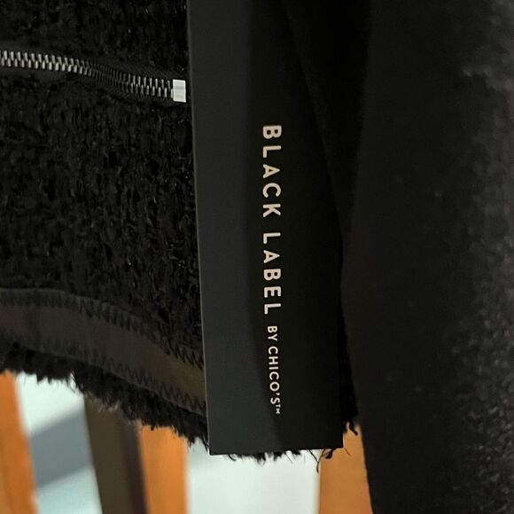 NWT Chico’s Size 3 Black Women's Jacket #081 - Picture 3 of 7